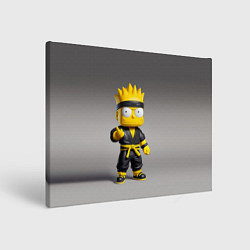 Холст прямоугольный Bart Simpson - ninja - Japan, цвет: 3D-принт