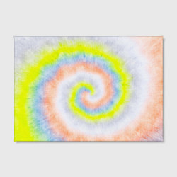 Холст прямоугольный Тай дай жёлтый, цвет: 3D-принт — фото 2