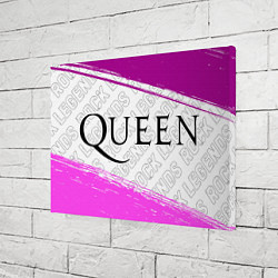 Холст прямоугольный Queen rock legends: надпись и символ, цвет: 3D-принт — фото 2