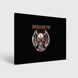 Картина прямоугольная Megadeth - боевой череп