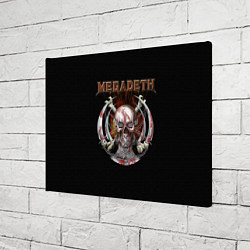 Холст прямоугольный Megadeth - боевой череп, цвет: 3D-принт — фото 2