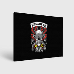 Холст прямоугольный Megadeth - ядерный череп, цвет: 3D-принт