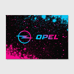 Холст прямоугольный Opel - neon gradient: надпись и символ, цвет: 3D-принт — фото 2