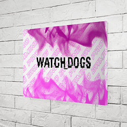 Холст прямоугольный Watch Dogs pro gaming: надпись и символ, цвет: 3D-принт — фото 2
