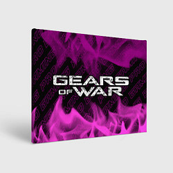 Картина прямоугольная Gears of War pro gaming: надпись и символ