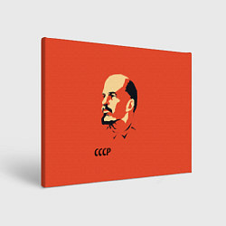 Холст прямоугольный СССР Ленин жив, цвет: 3D-принт