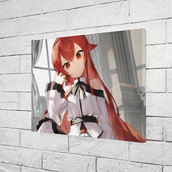 Холст прямоугольный Mushoku Tensei Эрис, цвет: 3D-принт — фото 2