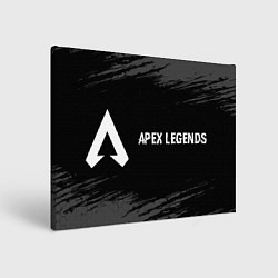 Картина прямоугольная Apex Legends glitch на темном фоне: надпись и симв