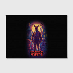 Холст прямоугольный Five Nights at Freddys horror, цвет: 3D-принт — фото 2