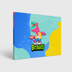 Холст прямоугольный Doug Brawl Stars, цвет: 3D-принт