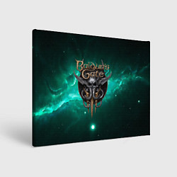 Картина прямоугольная Baldurs Gate 3 logo green