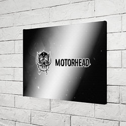Холст прямоугольный Motorhead glitch на светлом фоне: надпись и символ, цвет: 3D-принт — фото 2
