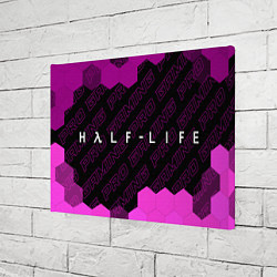 Холст прямоугольный Half-Life pro gaming: надпись и символ, цвет: 3D-принт — фото 2