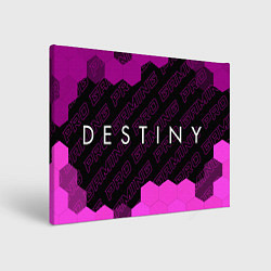 Холст прямоугольный Destiny pro gaming: надпись и символ, цвет: 3D-принт
