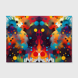 Холст прямоугольный Mirrow colorful blots - abstraction - vogue, цвет: 3D-принт — фото 2