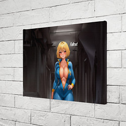 Холст прямоугольный Fallout anime girl, цвет: 3D-принт — фото 2