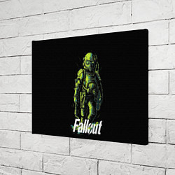 Холст прямоугольный Fallout green, цвет: 3D-принт — фото 2