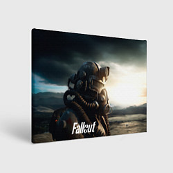Холст прямоугольный Fallout man game, цвет: 3D-принт