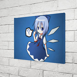 Холст прямоугольный Touhou Project Cirno Baka, цвет: 3D-принт — фото 2