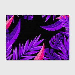 Холст прямоугольный Floral composition - neon, цвет: 3D-принт — фото 2