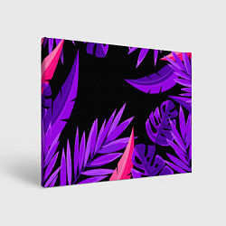 Холст прямоугольный Floral composition - neon, цвет: 3D-принт
