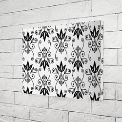 Холст прямоугольный Royal Lily - pattern, цвет: 3D-принт — фото 2