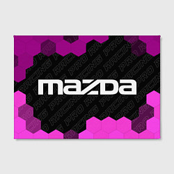 Холст прямоугольный Mazda pro racing: надпись и символ, цвет: 3D-принт — фото 2