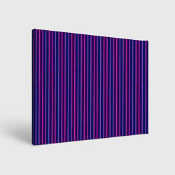 Холст прямоугольный Фиолетовый полосатый, цвет: 3D-принт