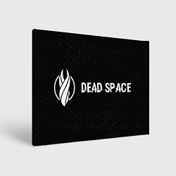 Холст прямоугольный Dead Space glitch на темном фоне по-горизонтали, цвет: 3D-принт