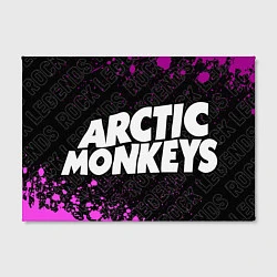 Холст прямоугольный Arctic Monkeys rock legends по-горизонтали, цвет: 3D-принт — фото 2