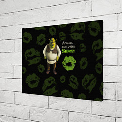 Холст прямоугольный Shrexy Shrek, цвет: 3D-принт — фото 2