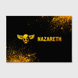 Холст прямоугольный Nazareth - gold gradient по-горизонтали, цвет: 3D-принт — фото 2