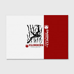 Холст прямоугольный Альпинист скалолаз, цвет: 3D-принт — фото 2