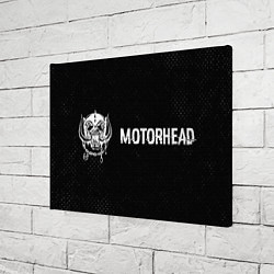 Холст прямоугольный Motorhead glitch на темном фоне по-горизонтали, цвет: 3D-принт — фото 2