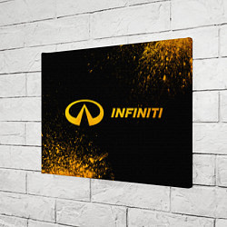 Холст прямоугольный Infiniti - gold gradient по-горизонтали, цвет: 3D-принт — фото 2