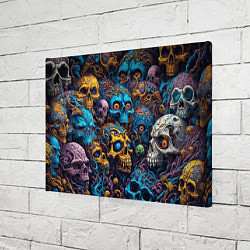 Холст прямоугольный Psy skulls, цвет: 3D-принт — фото 2