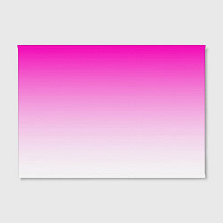 Холст прямоугольный Розово-белый градиент, цвет: 3D-принт — фото 2