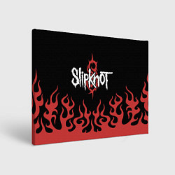 Картина прямоугольная Slipknot в огне