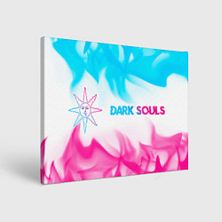 Картина прямоугольная Dark Souls neon gradient style по-горизонтали