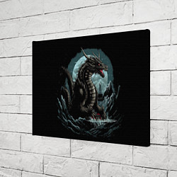 Холст прямоугольный Дракон зимних ночей, цвет: 3D-принт — фото 2