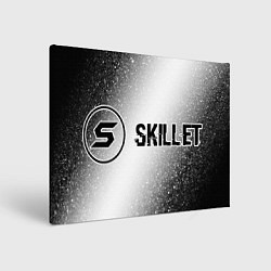 Картина прямоугольная Skillet glitch на светлом фоне по-горизонтали