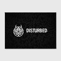 Холст прямоугольный Disturbed glitch на темном фоне по-горизонтали, цвет: 3D-принт — фото 2