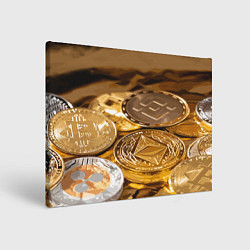 Картина прямоугольная Виртуальные монеты