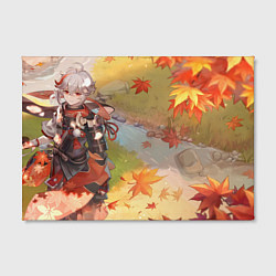 Холст прямоугольный Genshin Impact Каэдэхара Кадзуха осень, цвет: 3D-принт — фото 2