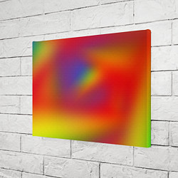 Холст прямоугольный Цвета радуги радужный фон, цвет: 3D-принт — фото 2