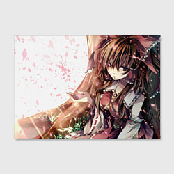 Холст прямоугольный Touhou Project Рейму Cute, цвет: 3D-принт — фото 2