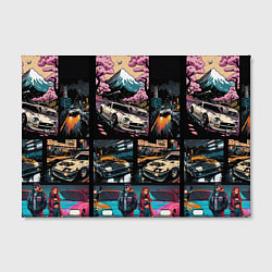 Холст прямоугольный Japanese jdm art, цвет: 3D-принт — фото 2