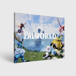 Картина прямоугольная Остров палов Palworld