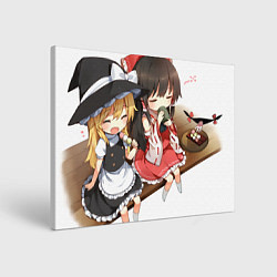 Картина прямоугольная Touhou Project Reimu and Marisa chibi