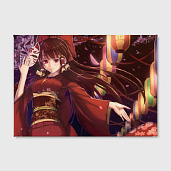 Холст прямоугольный Touhou Project Рейму кицунэ, цвет: 3D-принт — фото 2